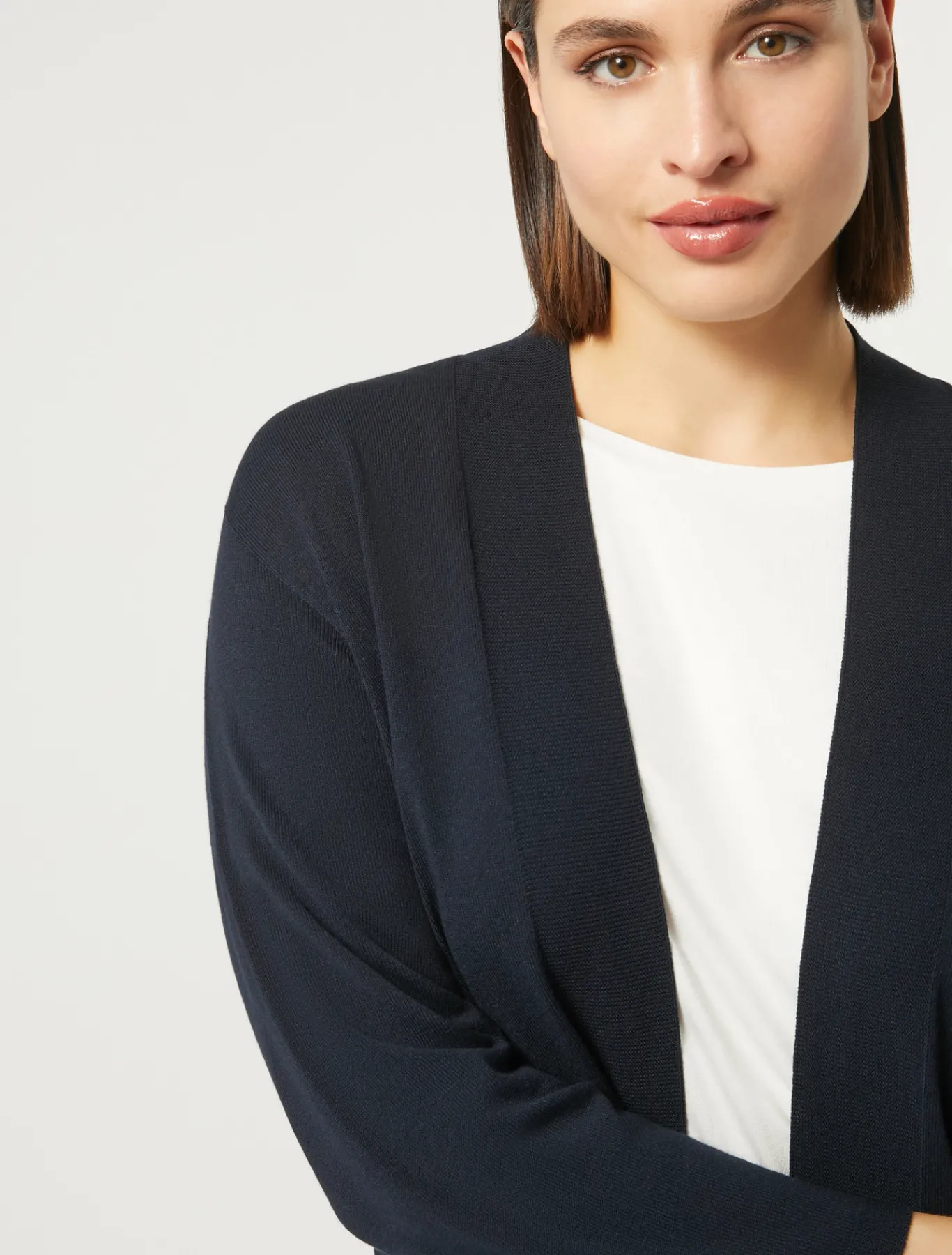 Marina Rinaldi Cardigan en viscose stretch crêpe BLEUMARINE Clearance