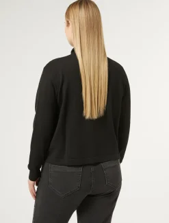 Marina Rinaldi Cardigan en viscose stretch NOIR Fashion