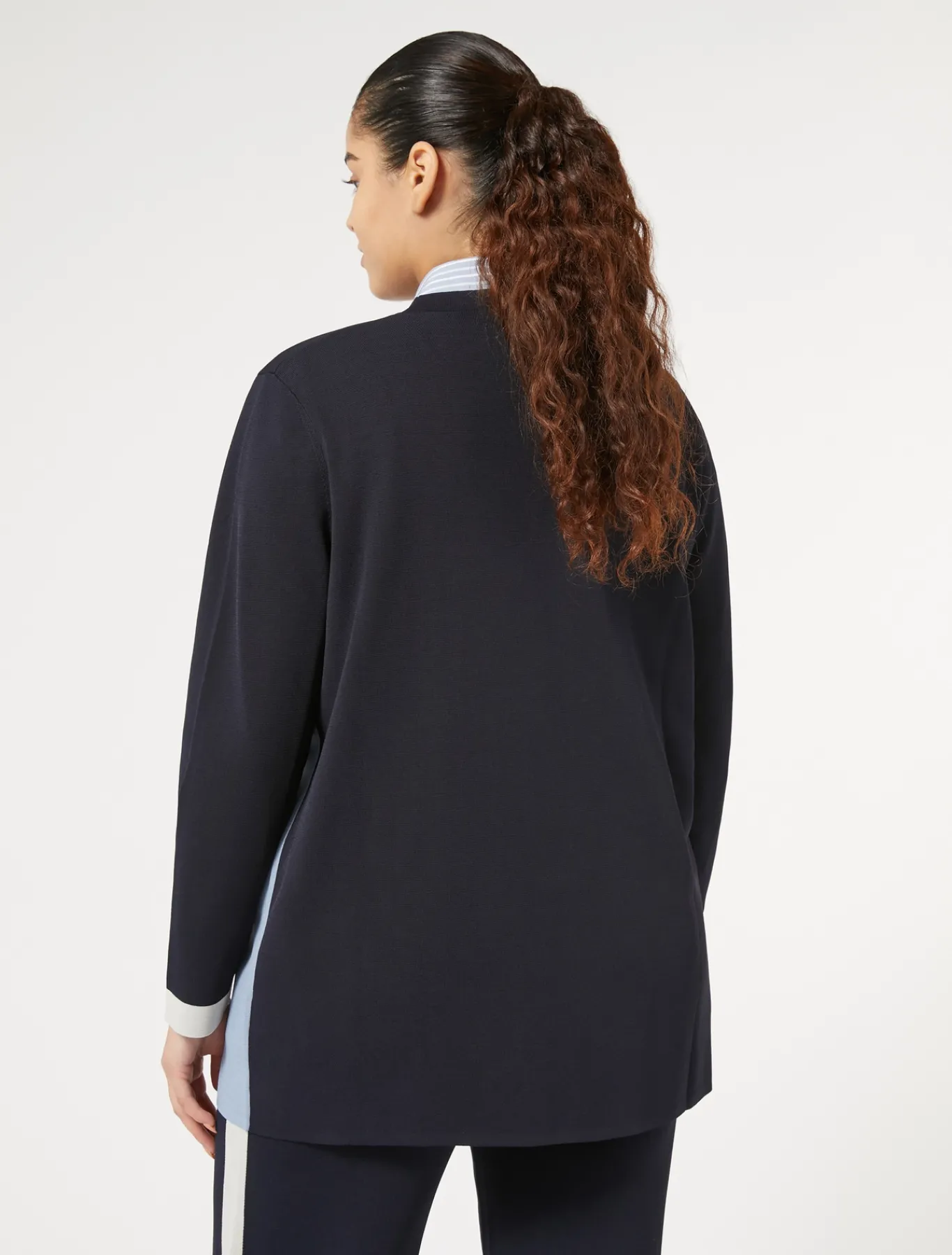 Marina Rinaldi Cardigan en viscose stretch BLEUNUIT Clearance