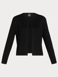 Marina Rinaldi Cardigan en viscose stretch NOIR Fashion
