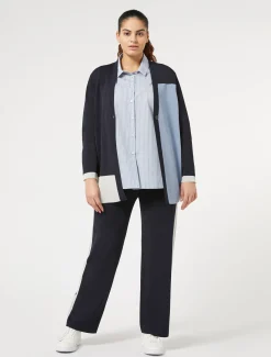 Marina Rinaldi Cardigan en viscose stretch BLEUNUIT Clearance