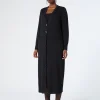 Marina Rinaldi Cardigan long en viscose NOIR Outlet