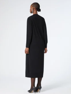 Marina Rinaldi Cardigan long en viscose NOIR Outlet