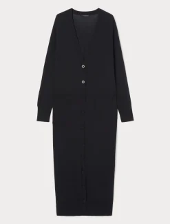 Marina Rinaldi Cardigan long en viscose NOIR Outlet