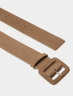 Marina Rinaldi Ceinture en cuir suédé GRISTOURTERELLE New