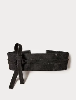 Marina Rinaldi Ceinture en denim NOIR Discount