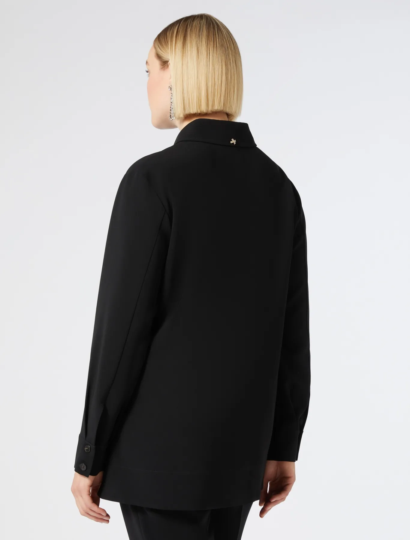 Marina Rinaldi Chemise en cady triacétate NOIR Outlet
