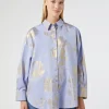 Marina Rinaldi Chemise en coton chambray AZURE Outlet