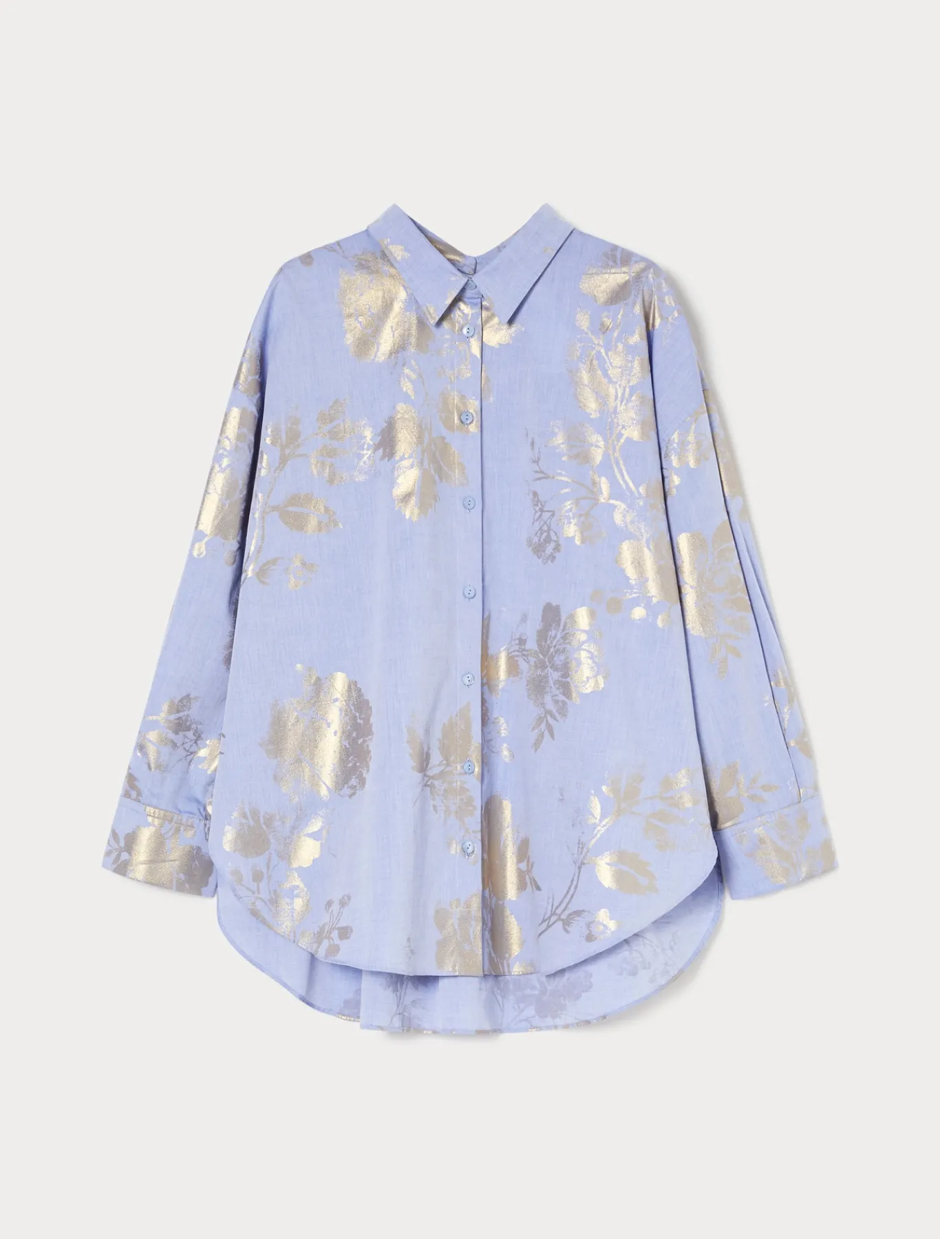 Marina Rinaldi Chemise en coton chambray AZURE Outlet