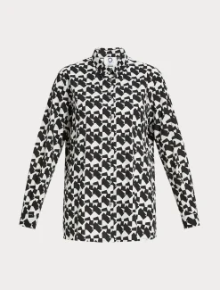 Marina Rinaldi Chemise en coton imprimé NOIR Online