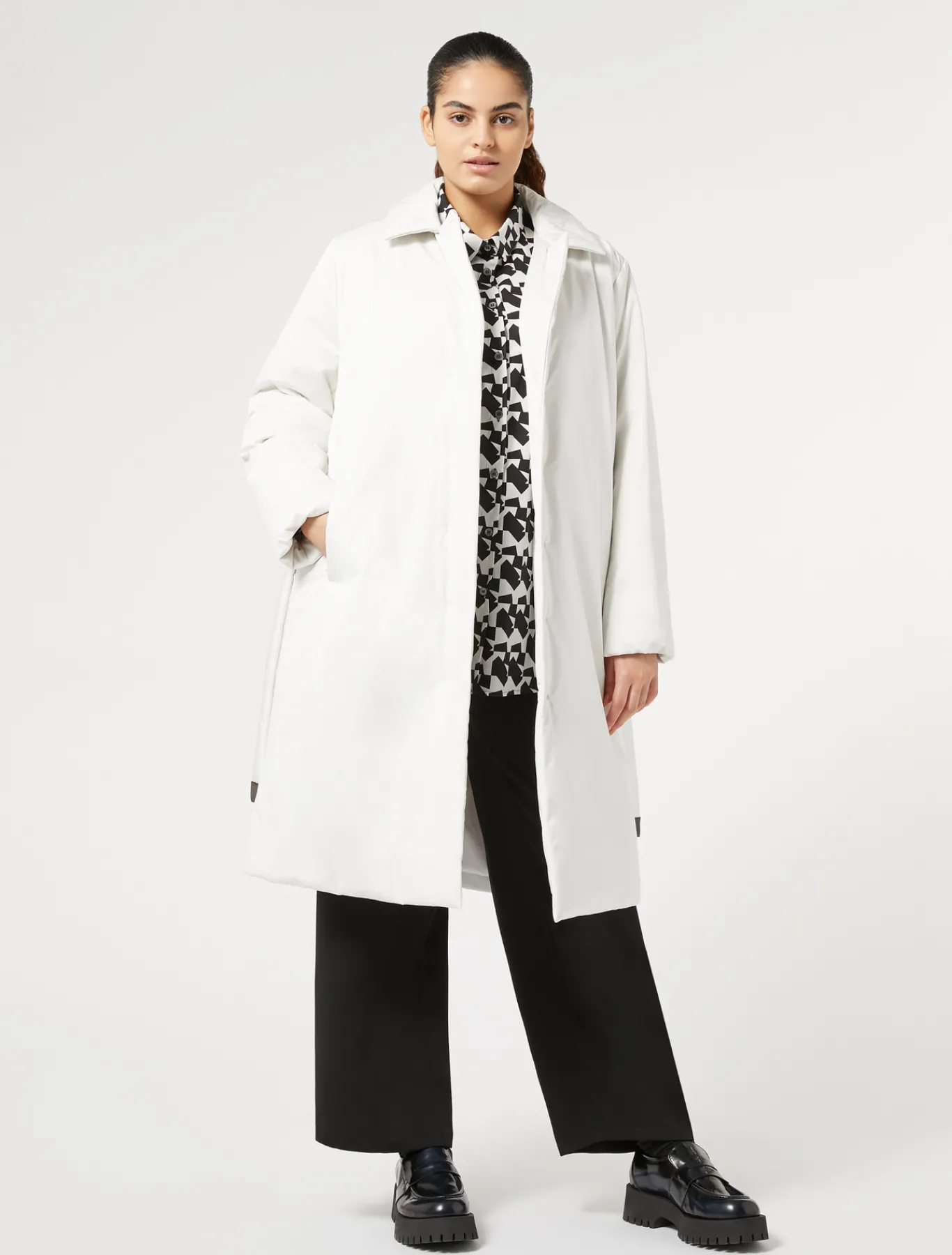 Marina Rinaldi Chemise en coton imprimé NOIR Online