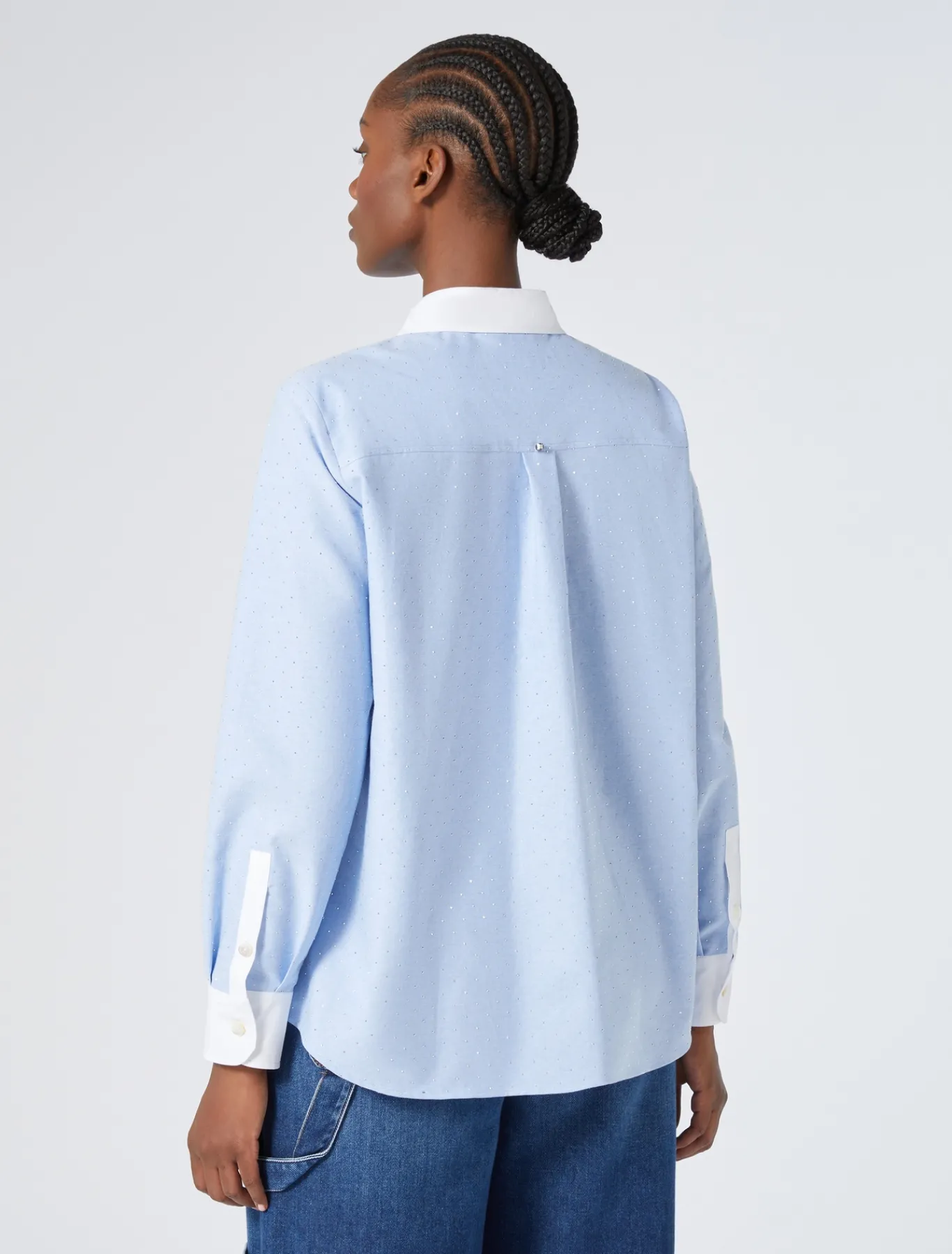 Marina Rinaldi Chemise en coton Oxford AZURE Hot