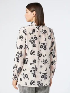 Marina Rinaldi Chemise en crêpe de Chine de soie ROSE Clearance