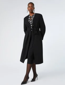 Marina Rinaldi Chemise en crêpe de Chine de soie NOIR New