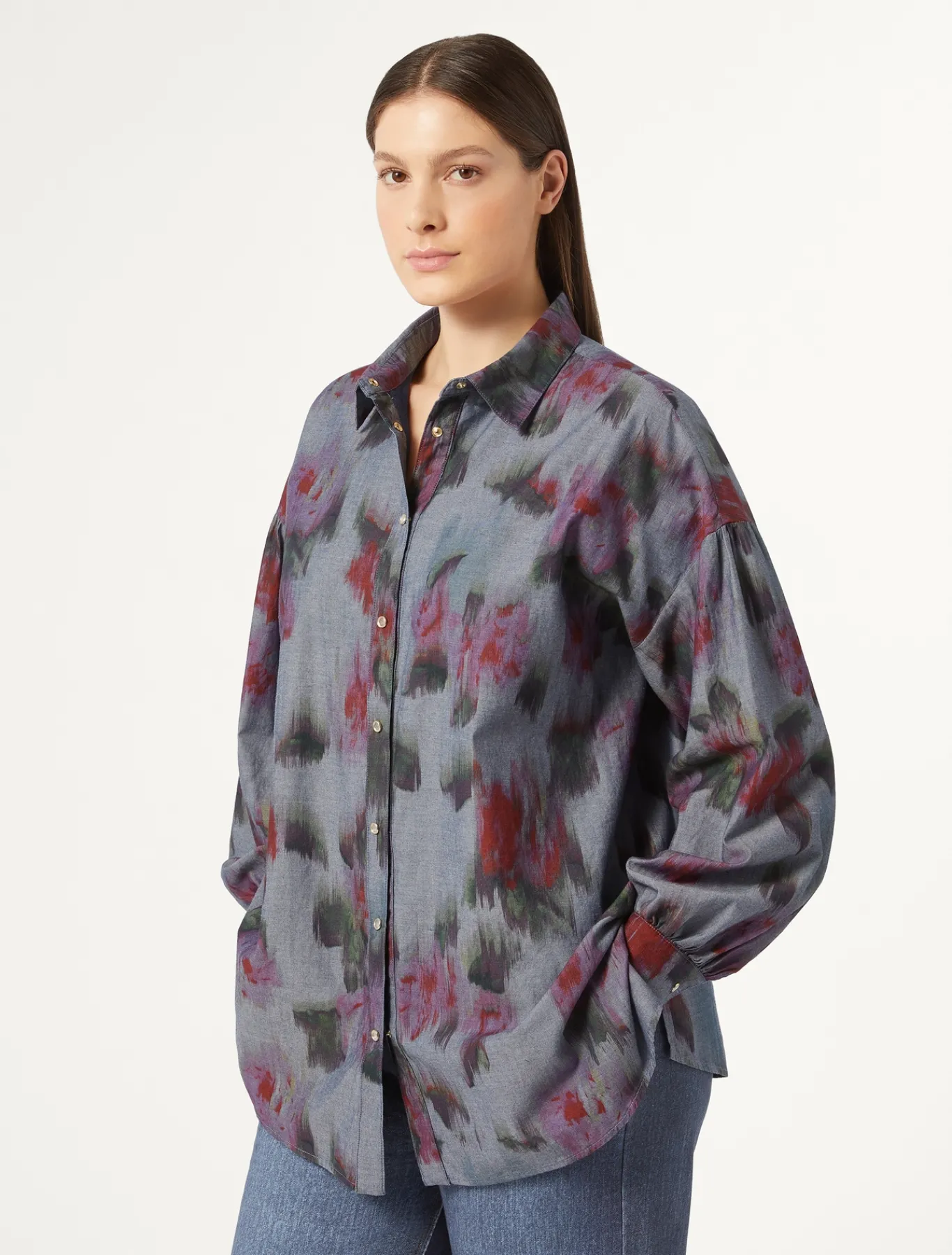 Marina Rinaldi Chemise en denim chambray BLEU Hot