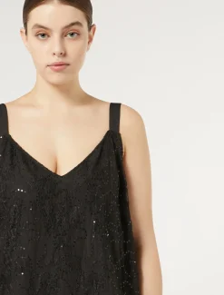 Marina Rinaldi Chemise en dentelle à paillettes NOIR Hot
