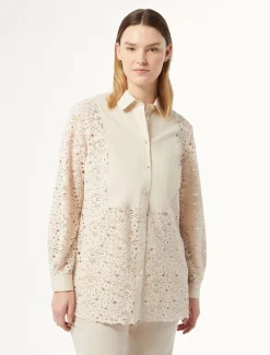 Marina Rinaldi Chemise en dentelle de chenille NATUREL Online