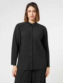 Marina Rinaldi Chemise en jersey plissé NOIR New