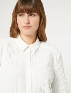 Marina Rinaldi Chemise en jersey plissé BLANC Sale