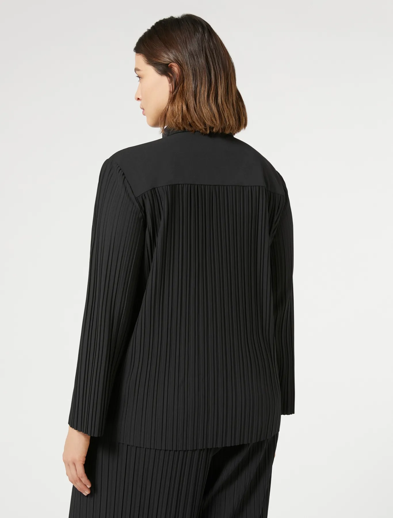 Marina Rinaldi Chemise en jersey plissé NOIR New