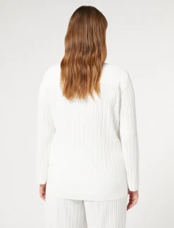Marina Rinaldi Chemise en jersey plissé BLANC Sale