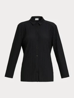 Marina Rinaldi Chemise en jersey plissé NOIR New