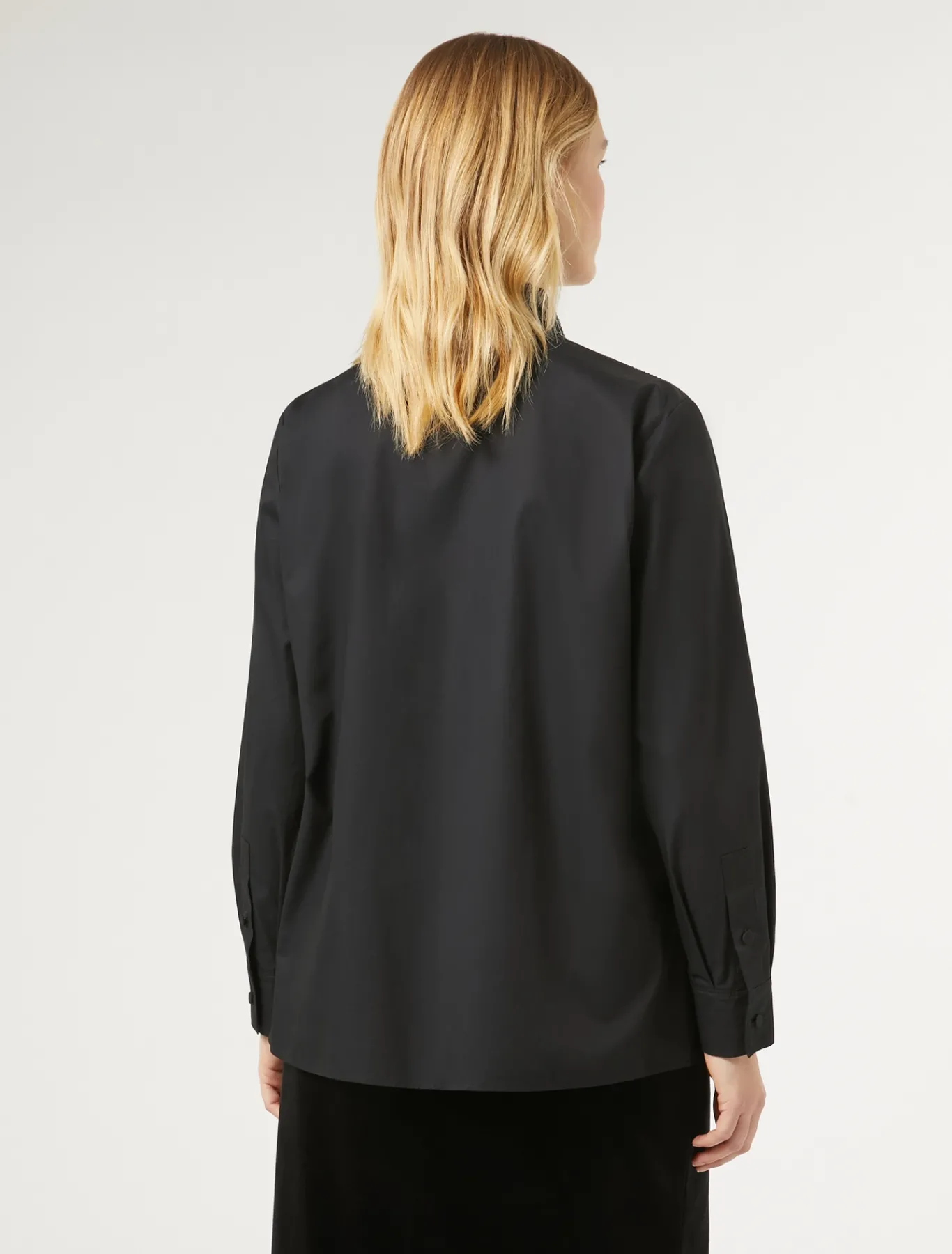Marina Rinaldi Chemise en popeline avec strass NOIR Discount