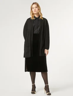 Marina Rinaldi Chemise en popeline avec strass NOIR Discount