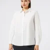 Marina Rinaldi Chemise en popeline de coton BLANCNEUTRE Sale