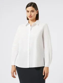 Marina Rinaldi Chemise en popeline de coton BLANCNEUTRE Sale