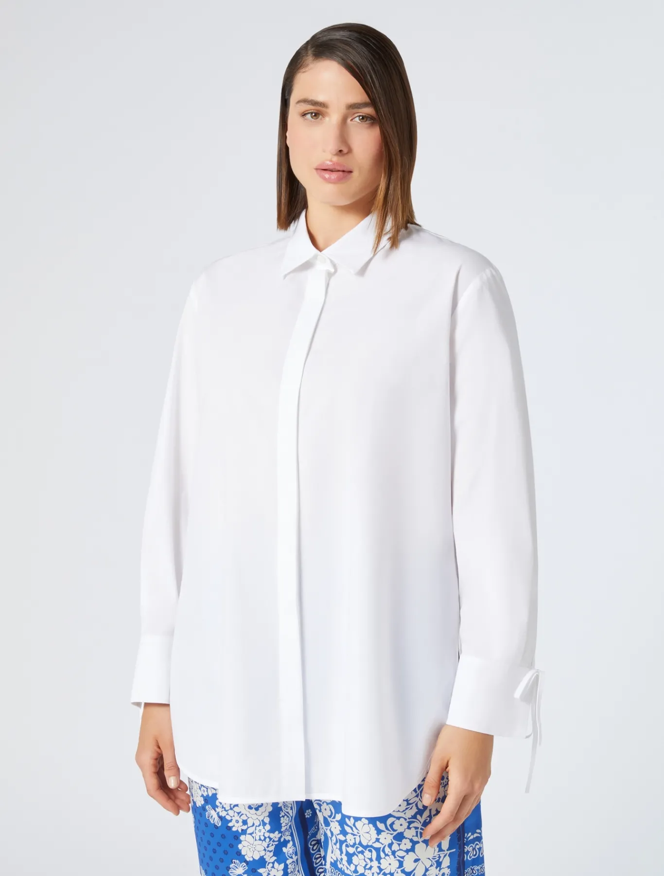 Marina Rinaldi Chemise en popeline de coton BLANCNEUTRE New