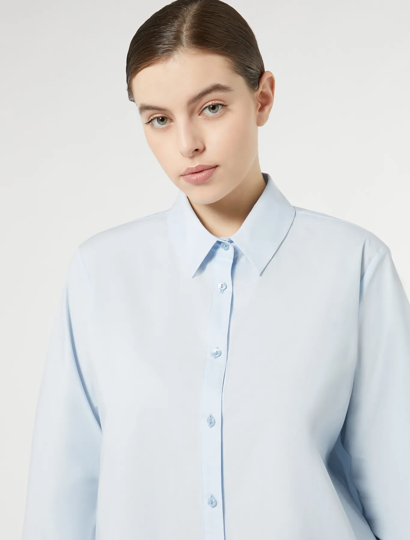 Marina Rinaldi Chemise en popeline de coton AZURE Sale