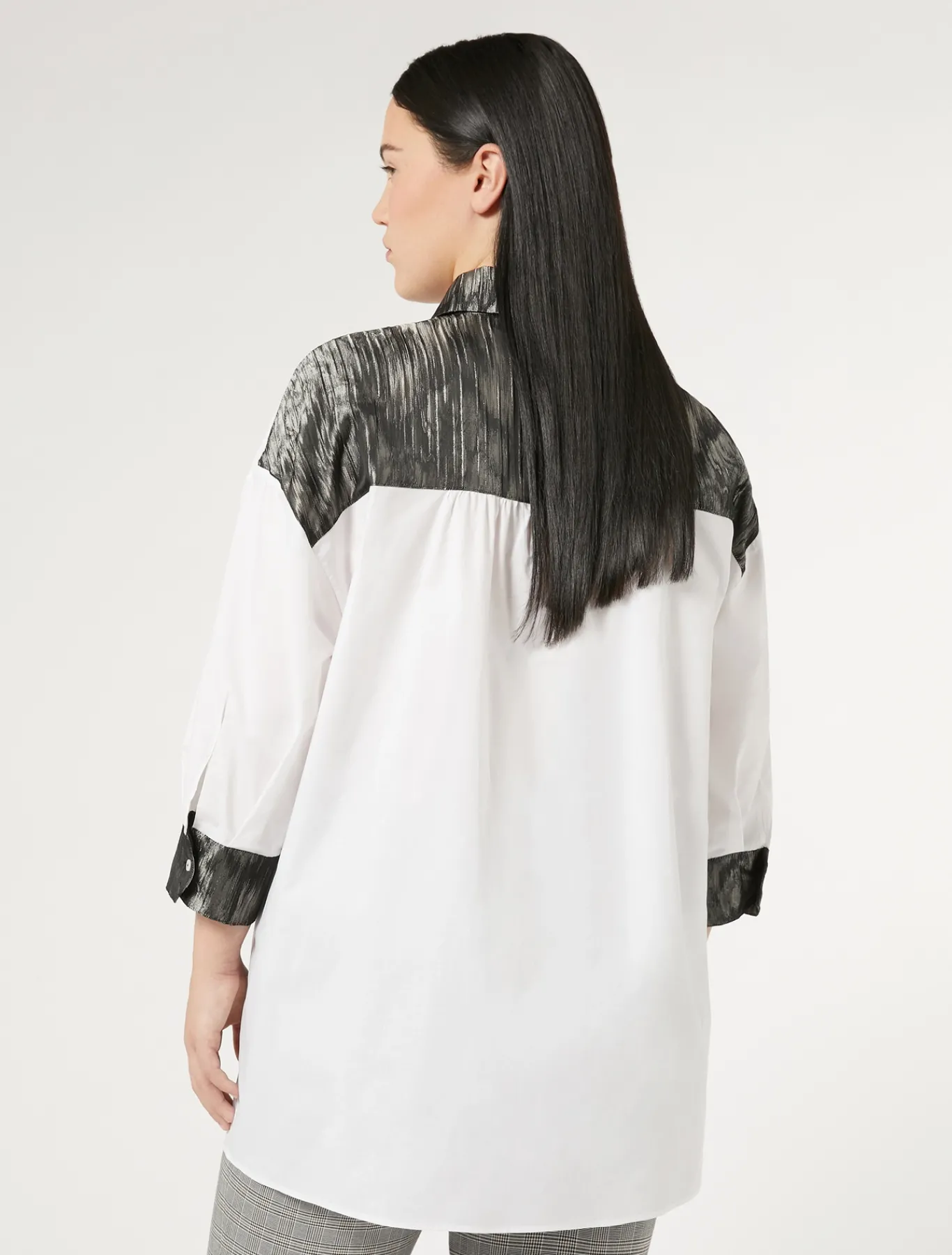 Marina Rinaldi Chemise en popeline de coton BLANCNEUTRE Outlet