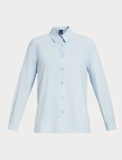 Marina Rinaldi Chemise en popeline de coton AZURE Sale