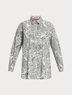 Marina Rinaldi Chemise en popeline de coton BLANCNEUTRE Sale