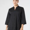 Marina Rinaldi Chemise en popeline stretch NOIR Discount