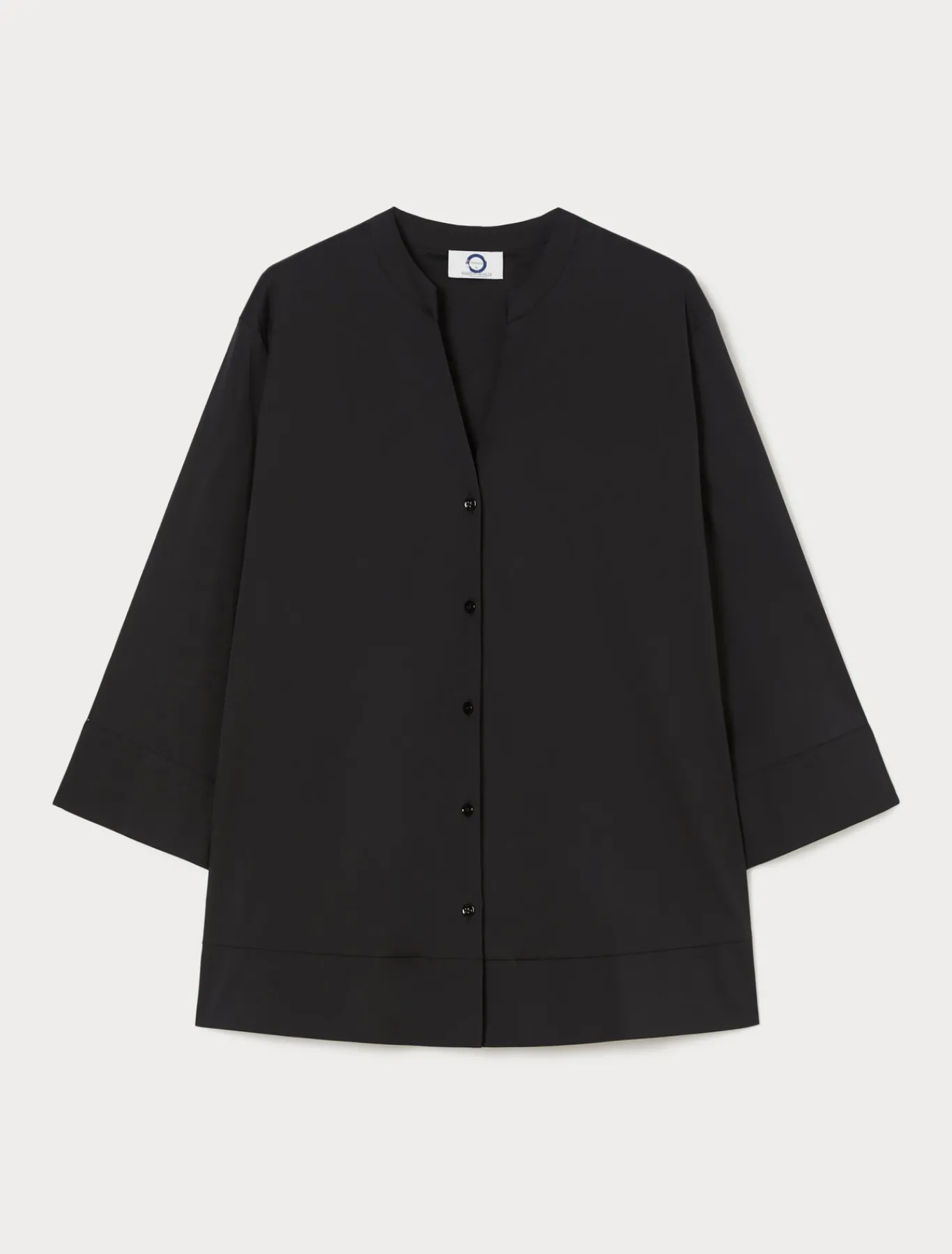 Marina Rinaldi Chemise en popeline stretch NOIR Discount