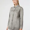 Marina Rinaldi Chemise en satin GRISMOYEN Outlet