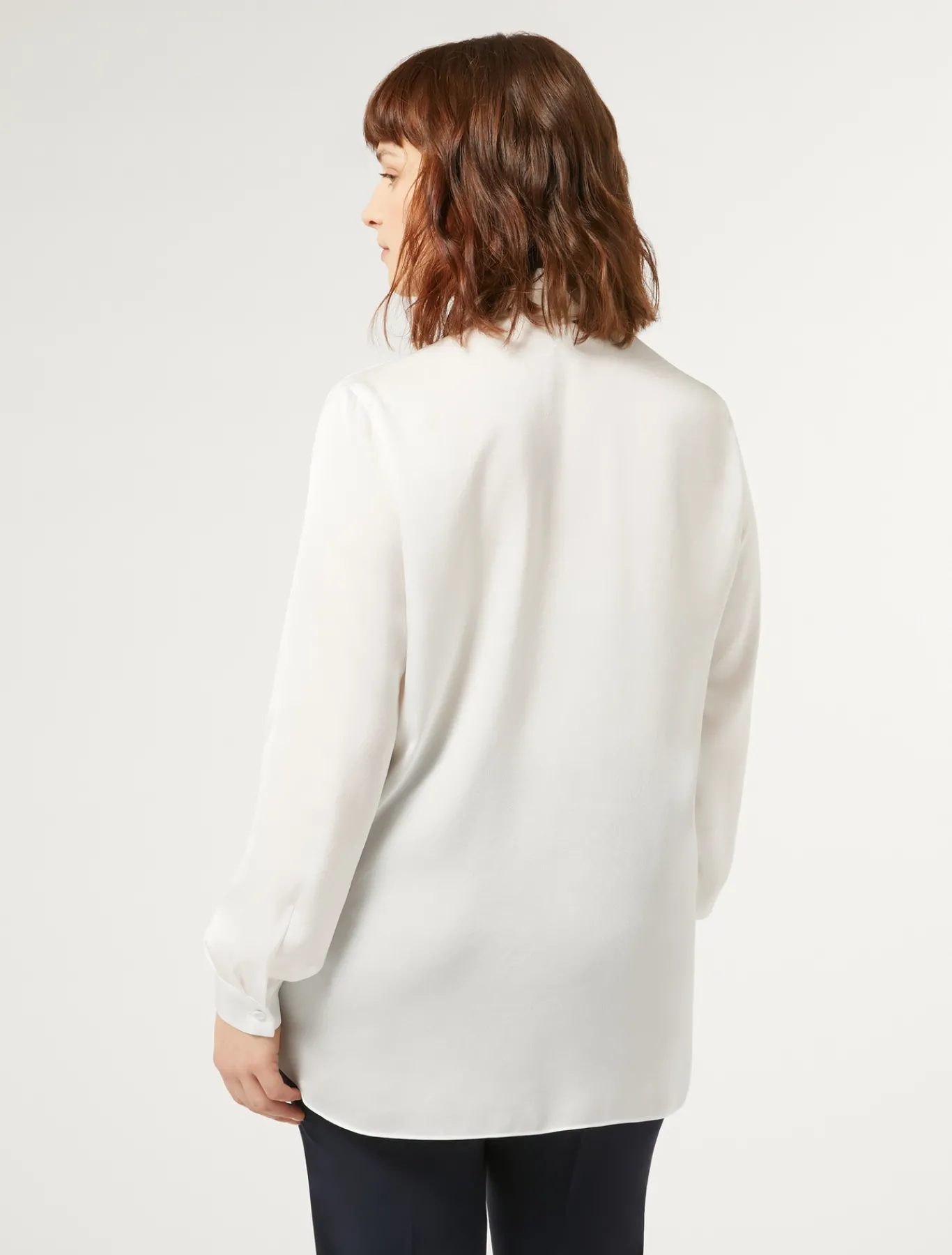 Marina Rinaldi Chemise en satin BLANC Outlet