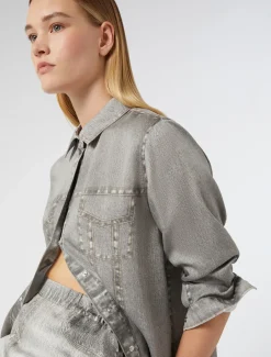 Marina Rinaldi Chemise en satin GRISMOYEN Outlet