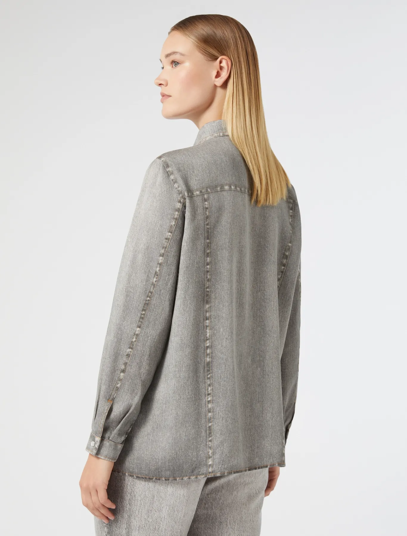 Marina Rinaldi Chemise en satin GRISMOYEN Outlet