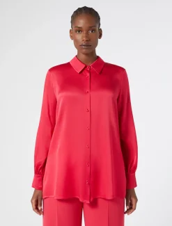 Marina Rinaldi Chemise en satin léger FUCHSIA Clearance