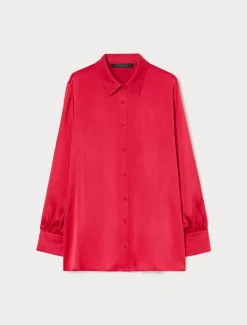 Marina Rinaldi Chemise en satin léger FUCHSIA Clearance