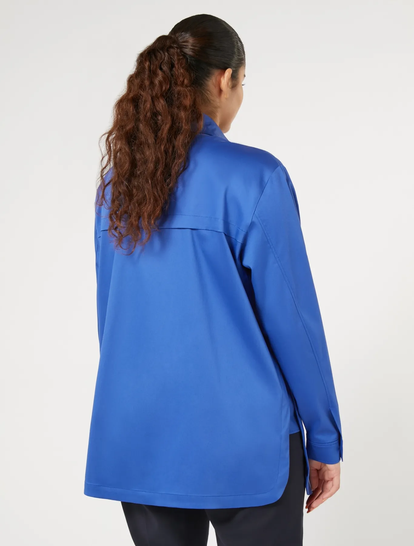 Marina Rinaldi Chemise en satin stretch BLEUDECHINE Discount