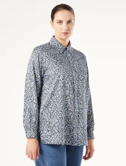 Marina Rinaldi Chemise en sergé AZURE Clearance