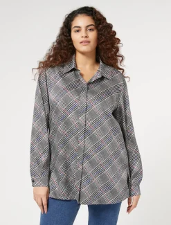 Marina Rinaldi Chemise en sergé NOIR Outlet
