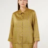 Marina Rinaldi Chemise en sergé imprimé OCRE Clearance