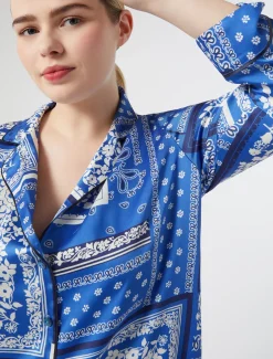 Marina Rinaldi Chemise en sergé imprimé AZURE Best