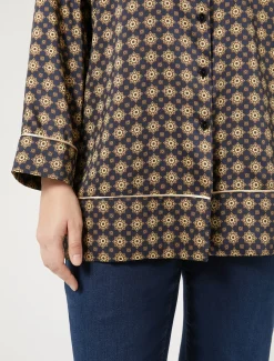 Marina Rinaldi Chemise en sergé imprimé BLEUNUIT Fashion