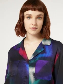 Marina Rinaldi Chemise en sergé imprimé NOIR Clearance